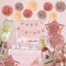 Rose Gold Birthday Decorations for Women and Girls, Rose Gold Party Decorations Set,Happy Birthday Banner, Metallic Rose Gold Confetti Balloons, Foil Balloons